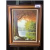 Image 1 : FRAMED ORIGINAL OIL ON CANVAS BY COHN 32 X 26"