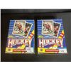 Image 2 : 2 BOXES OF SEALED 1991 TOPPS HOCKEY PICTURE CARD SETS