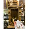 Image 2 : SHELF LOT OF MANTEL CLOCK BODIES, CANDLESTICK AND MORE