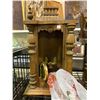 Image 2 : SHELF LOT OF MANTEL CLOCK BODIES, CANDLESTICK AND MORE