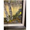 Image 2 : 48" X 24"  FRAMED OIL ON CANVAS LANDSCAPE SCENE