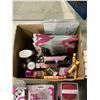 Image 8 : BOX OF ASSORTED COSMETICS, FACE MASKS, & MOROCCAN OIL