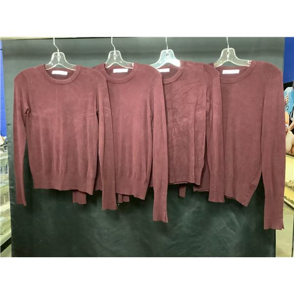 4 LADIES ZARA SWEATERS SIZE SMALL