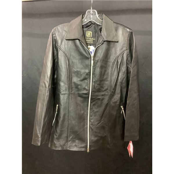 NEW WITH TAGS VIP LEATHERS CANADA FINE LAMBSKIN LEATHER JACKET SIZE LARGE RETAIL $445.95