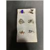 Image 2 : 6 PIECES .925 STERLING SILVER RINGS (SOLID NO PLATED) & 2 GEMSTONE BANDS