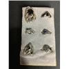 Image 2 : 6 PIECES .925 STERLING SILVER RINGS (SOLID NO PLATED) & 2 GEMSTONE BANDS