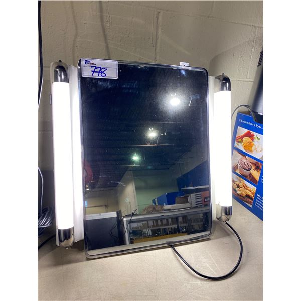 VINTAGE BATHROOM LIGHT UP CABINET MIRROR