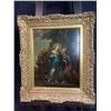 Image 1 : FRAMED ORIGINAL OIL ON PANEL 18TH CENTURY UNKNOWN ITALIAN PAINTER "VISITATION" MARY VISITING HER