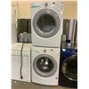 Image 1 : AMANA WASHER (NFW5800DW0) AND DRYER (YNED5800DW1) SET (IN STACKING POSITION)