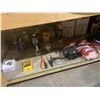 Image 2 : SHELF LOT OF ASSORTED TOOLS, INVERTER, AND MORE