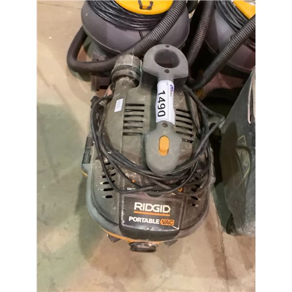 RIDGID PORTABLE COMMERCIAL VACUUM