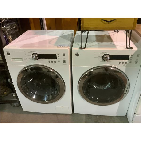 MATCHING SET OF GE FRONT LOADING CLOTHES WASHER, AND DRYER