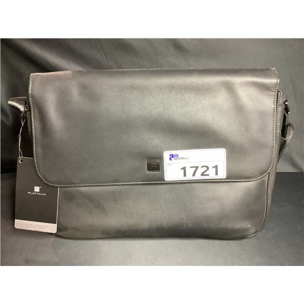 *NEW WITH TAGS* PLATINUM AGENT MESSENGER BAG FOR UP TO 15  LAPTOPS