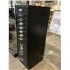Image 2 : BLACK 38" X 11" X 16" 14 DRAWER METAL ORGANIZER