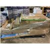 Image 1 : PALLET OF ASSORTED FURNITURE INCLUDING STORAGE LOCKER, SLIDING BARN DOOR, BED FRAME, AND MORE