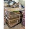 Image 2 : PALLET OF ASSORTED FURNITURE INCLUDING STORAGE LOCKER, SLIDING BARN DOOR, BED FRAME, AND MORE