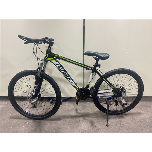 NEW OUT OF BOX MH FASTRACK BLACK/NEON GREEN 24 SPEED FRONT SUSPENSION MOUNTAIN BIKE