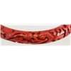 Image 2 : Chinese Red Lacquer Carved Bangle