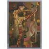 Image 2 : Austrian Oil on Canvas Inscribed GUSTAV KLIMT