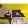 Image 1 : Box (10) of Dual Blend Scotch Brite/Flap Wheel 2"1/2 x 1"1/4 Gr.100/80 with Mandrel 1/4"-20