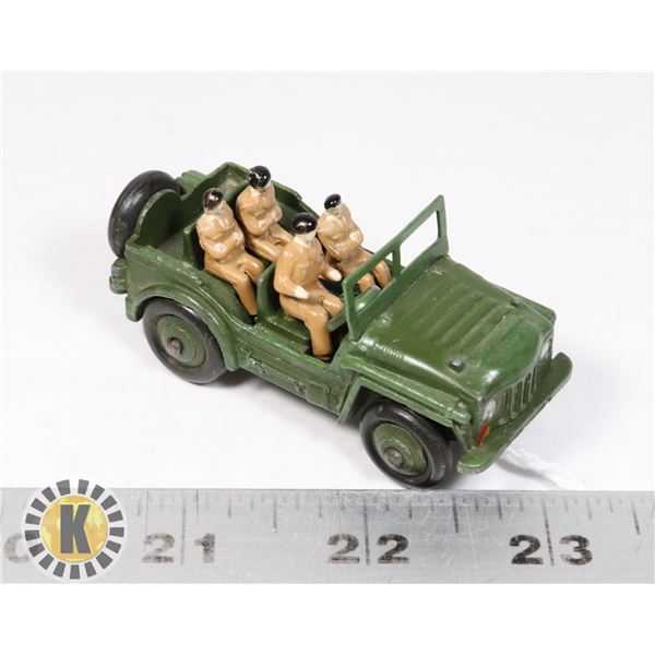 #16 DINKY TOYS #674  AUSTIN CHAMP W/ 4 SOLDIERS