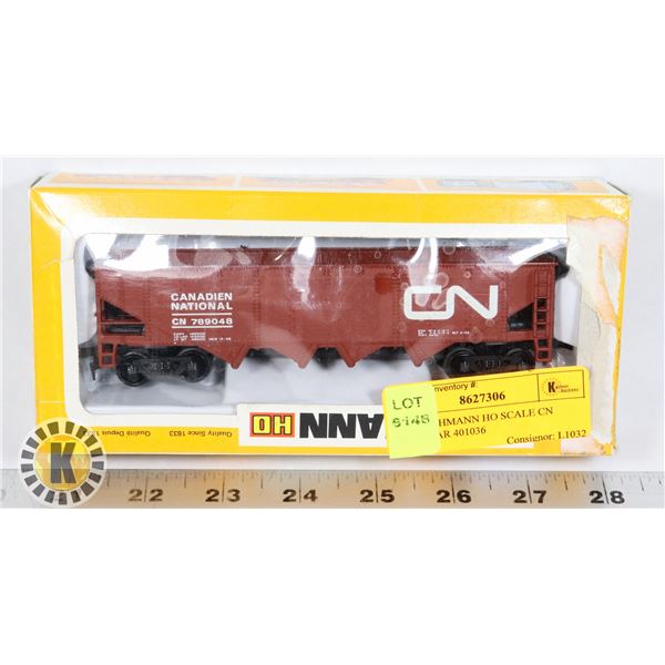 #148 BACHMANN HO SCALE CN TRAIN CAR 401036