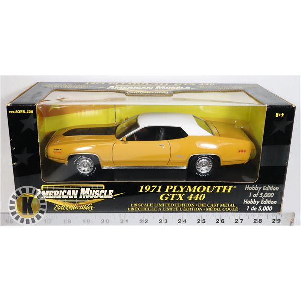 #158 AMERICAN MUSCLE 1:18 1971 PLYMOUTH GTX 440