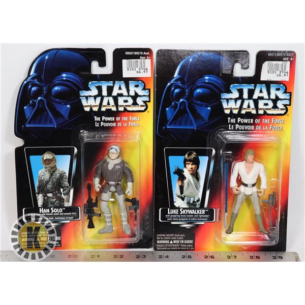 #174  STAR WARS LOT OF 2 CARDED ACTION