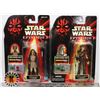 Image 1 : #198   STAR WARS LOT OF 2 CARDED ACTION FIGURES