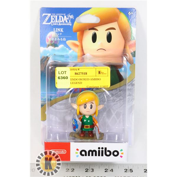 #360 NINTENDO BOXED AMIIBO LINK THE LEGEND