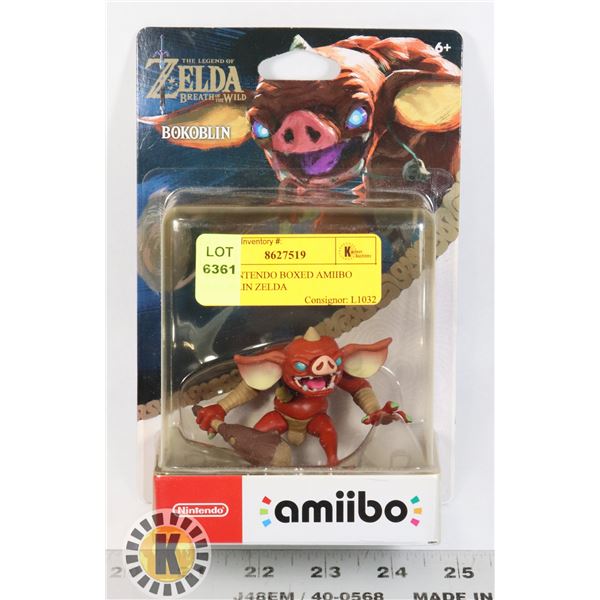 #361 NINTENDO BOXED AMIIBO BOKOBLIN ZELDA