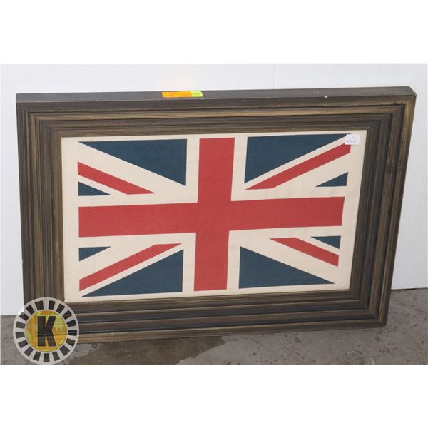 #375 BRITISH UNION JACK FLAG FRAMED