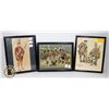 Image 1 : #376 SET OF 3 BRITISH FRAMED SOLDIER PICTURES