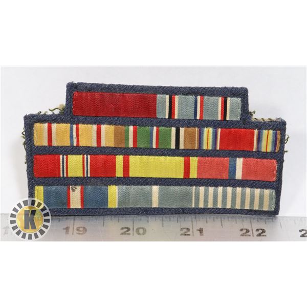 #411 USA WW2 RIBBON SET FOR JACKET