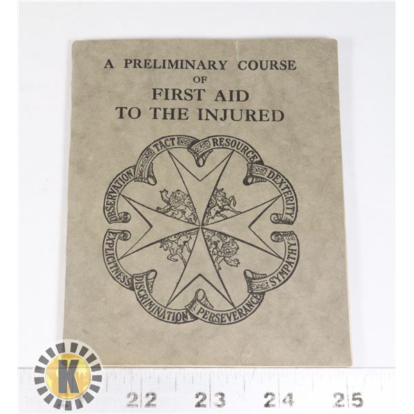 #424 VINTAGE FIRST AID MANUAL