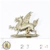 Image 1 : #446 WWI WWII ENGLAND ARMY DRAGON CAP BADGE