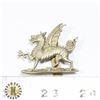 Image 1 : #446 WWI WWII ENGLAND ARMY DRAGON CAP BADGE