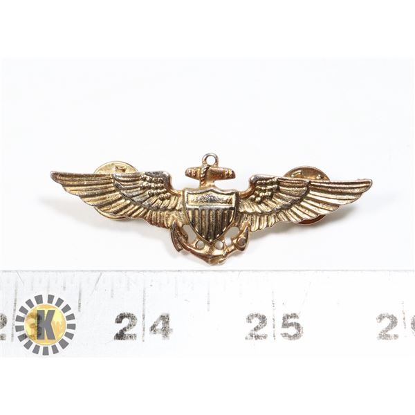 #450 USA AMERICA AIR FORCE NAVY FLYING BADGE PIN