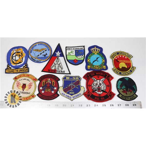 #458  LOT OF 11 USA AMERICA AIR FORCE PATCHES