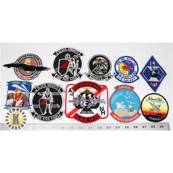 #460 LOT OF 10 ASSORTED USA CANADA AIR FORCE