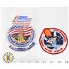 Image 1 : #471 LOT OF 3 NASA SPACE CENTER PATCHES INSIGNIA