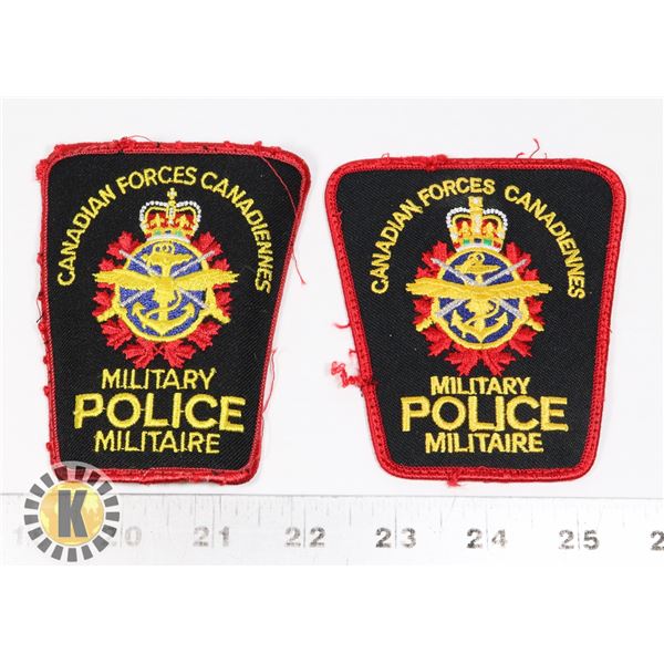 #472  LOT OF 2 CANADA MILITARY POLICE PATCHES