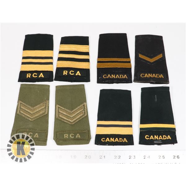 #473 LOT OF 8 CANADA ARMY ASSORTED INSIGNIA CH