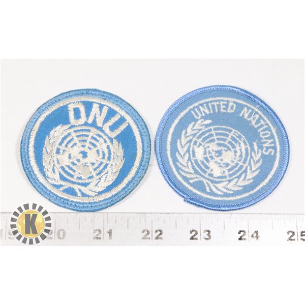 #476  OF TWO UNITED NATIONS UN PATCHES