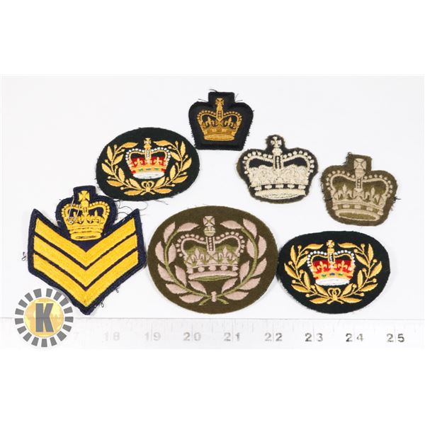 #478 CANADIAN MILITARY CROWN INSIGNIA  OF 7