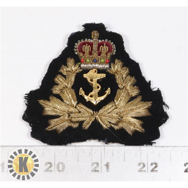 #480 LARGE ROYAL CANADIAN NAVY HAT CH BADGE