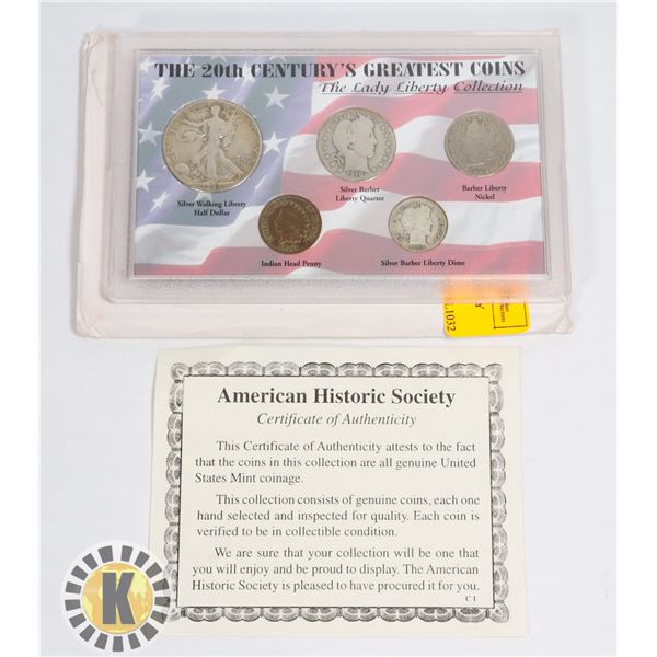 #512 SILVER COIN LADY LIBERTY COLLECTION HALF