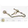 Image 1 : #540 VINTAGE POCKET WATCH CHAIN KEYS