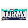 Image 1 : #580 BRITISH COLUMBIA TARZAN LICENCE PLATE  AUTO