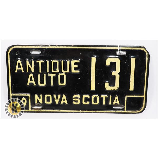 #591 RARE NOVA SCOTIA 1969 LICENCE PLATE